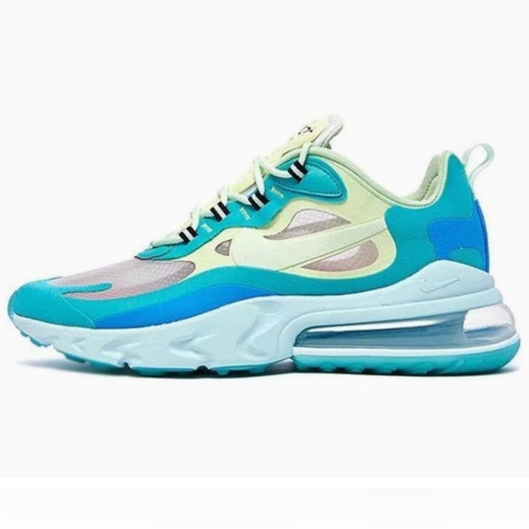Nike Men’s Air Max 270 React Sneakers in Hyper Jade - Picture 1 of 7